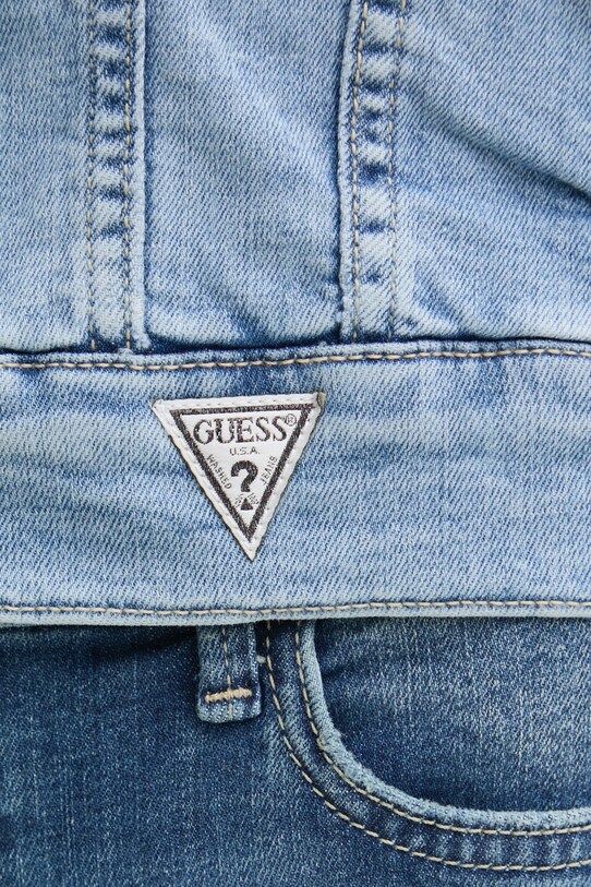 Guess geaca jeans W5RN01.D5L71 albastru