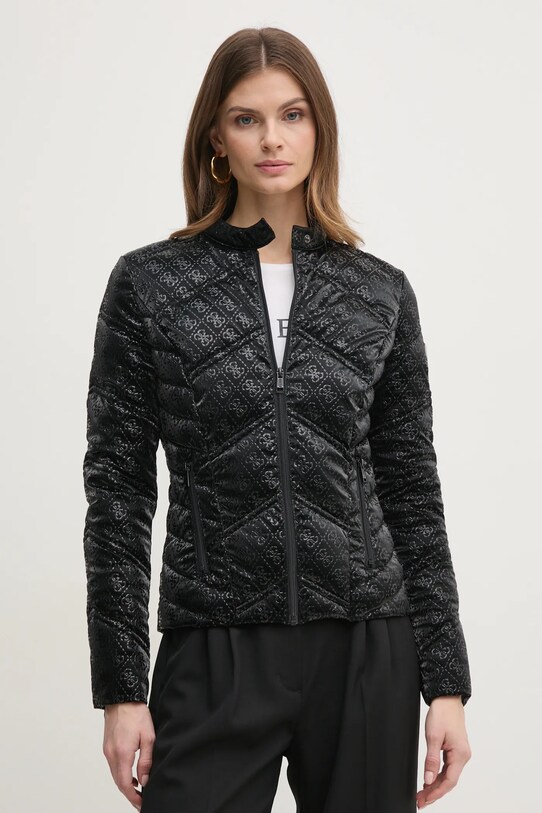 Guess giacca NEW VONA foderato nero W5RL00.WGV30