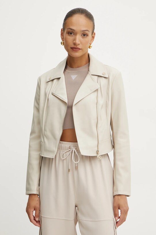 Куртка Guess CLEMENCE з підкладкою бежевий W5RL22.WE480
