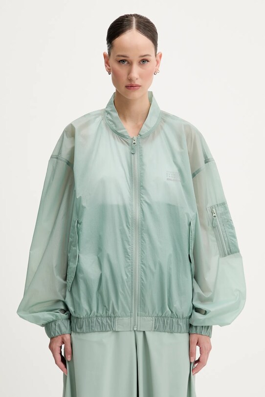 MM6 Maison Margiela giacca non isolato turchese S52AM0327