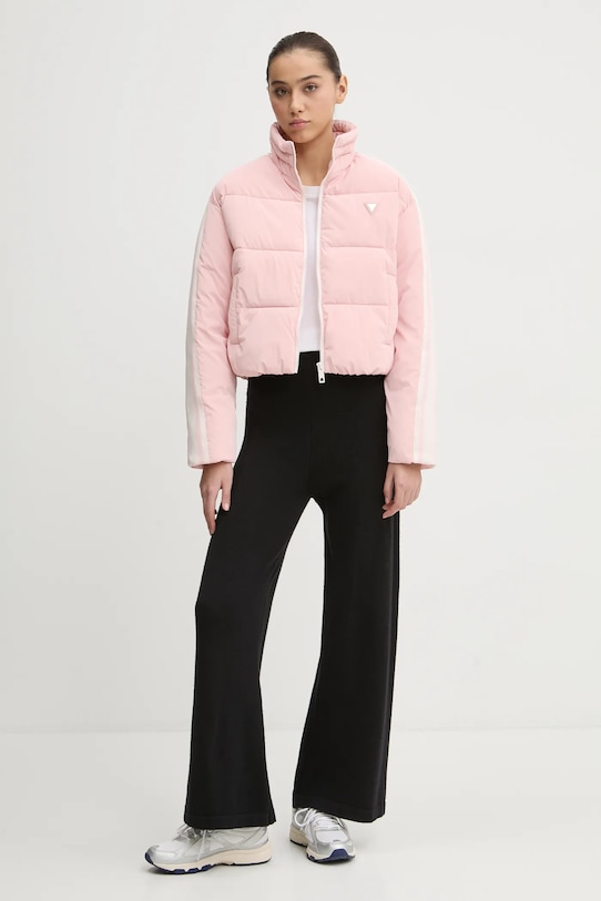 Guess kurtka JEAN V5RL04.WGYC2 różowy SS25