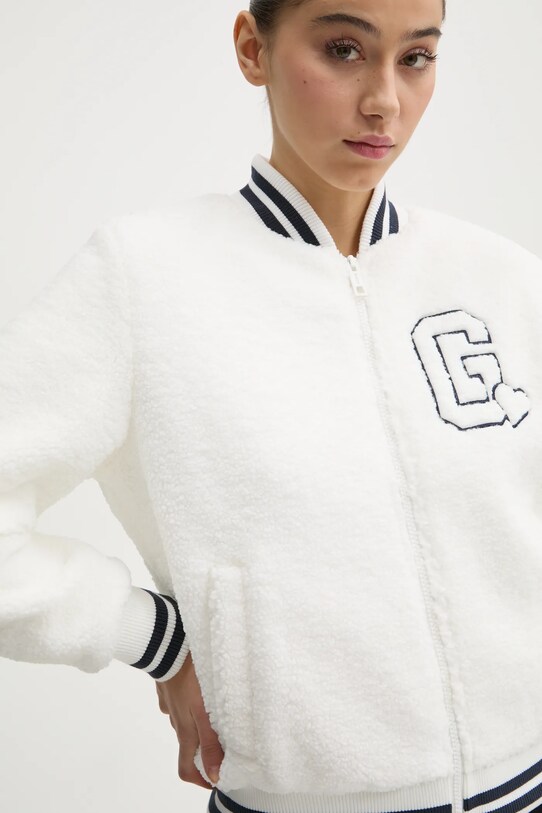 Guess geaca bomber SHERPA cu captuseala bej V5RL06.KCPC2