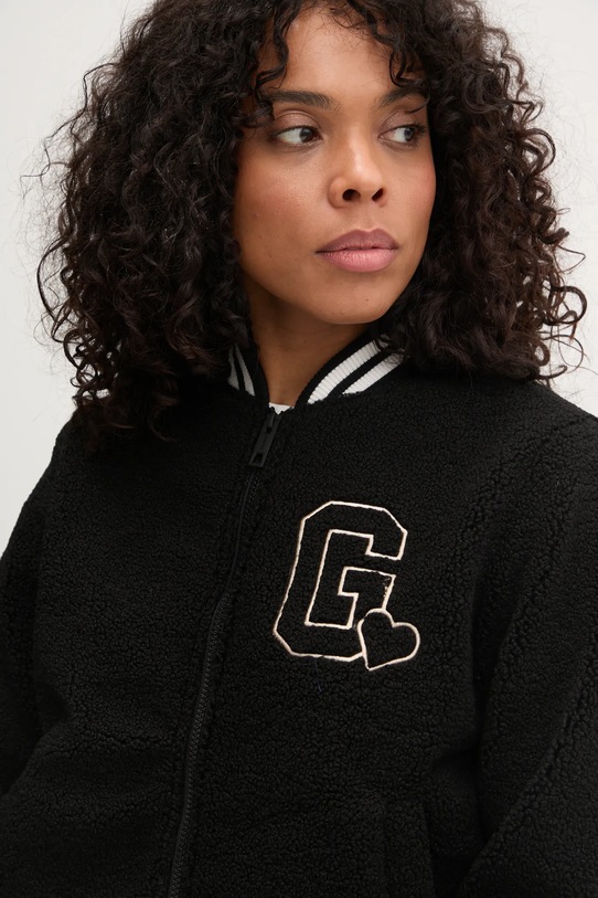 Bomber jakna Guess SHERPA crna V5RL06.KCPC2