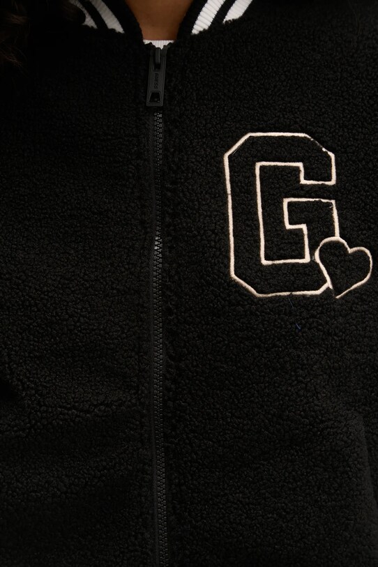 Guess geaca bomber SHERPA V5RL06.KCPC2 negru