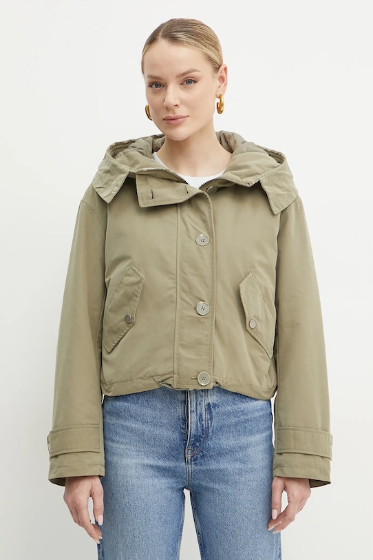 Bunda Guess NORA oversize zelená W5RL13.WGWD2