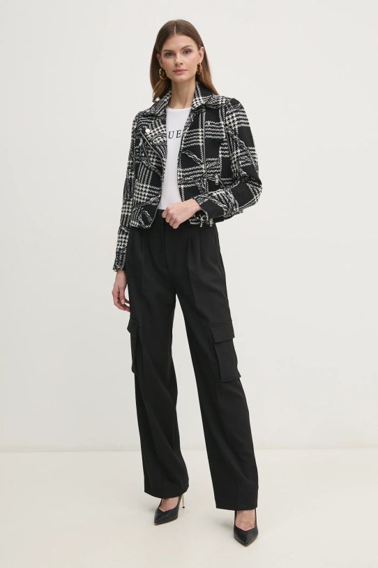 Куртка с примесью шерсти Guess DOVER W5RL29.WGWG0 чёрный SS25