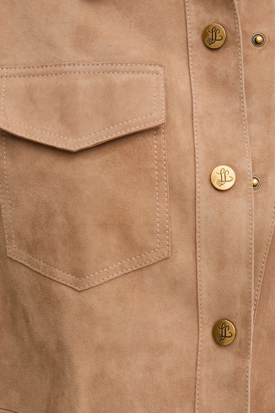 Kožená bunda Luisa Spagnoli 541710 hnědá