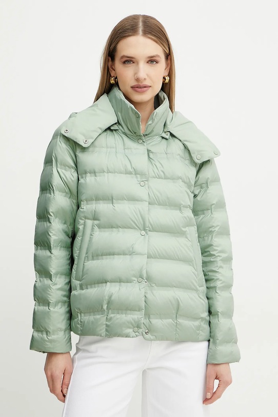 Oboustranná péřová bunda Luisa Spagnoli 541821 zelená SS25