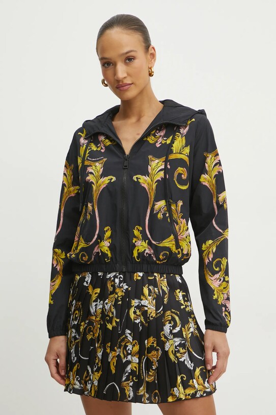 Куртка Versace Jeans Couture з капюшоном чорний 78HASD01.CQ00D
