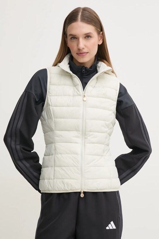 Безрукавка EA7 Emporio Armani з капюшоном бежевий AF12477.7W000087