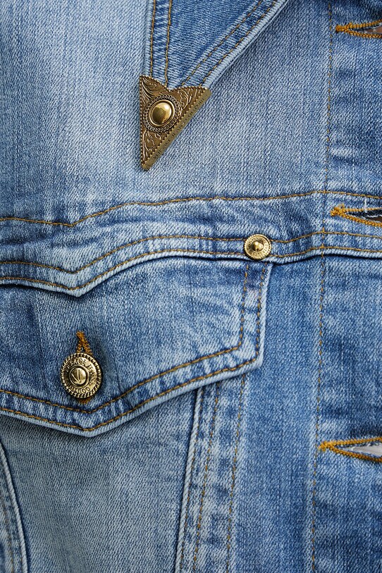 Versace Jeans Couture kurtka jeansowa 78HAS450.CDWA8 niebieski
