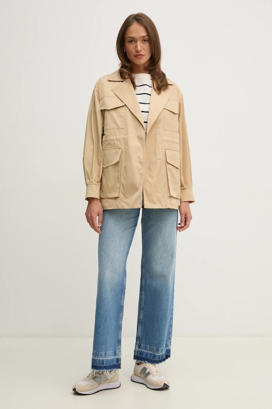 Sisley geaca 22KVLN05I bej SS25