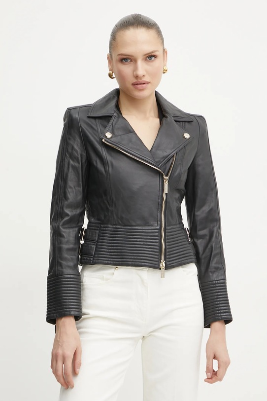 Marciano Guess ramoneska skórzana PEGGY czarny 5RGL11.7167Z