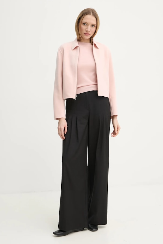 Theory geaca de lana O1101402 roz SS25