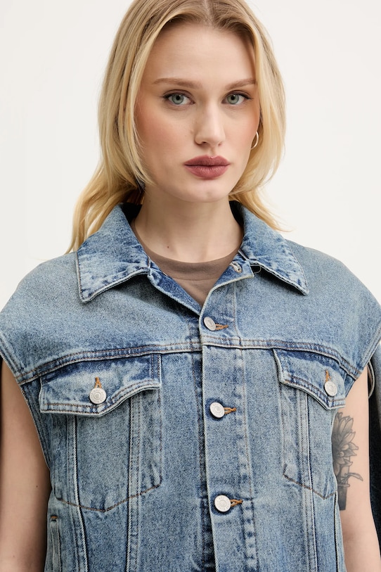 Τζιν μπουφάν MM6 Maison Margiela S52AM0308.M30018 μπλε