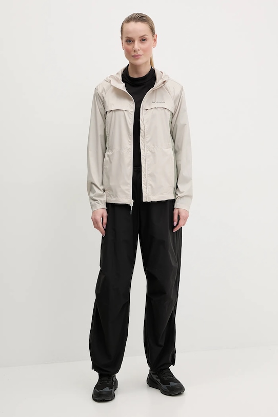 Columbia jachetă de exterior Crested Canyon Windbreaker 2116481 bej SS25