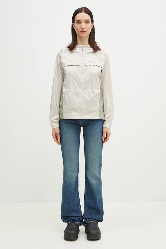 Columbia kurtka outdoorowa Crested Canyon Windbreaker 2116481 beżowy