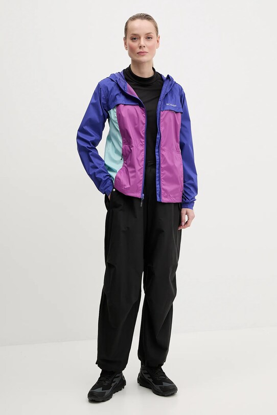 Яке за спортове на открито Columbia Crested Canyon Windbreaker 2116481 син SS25
