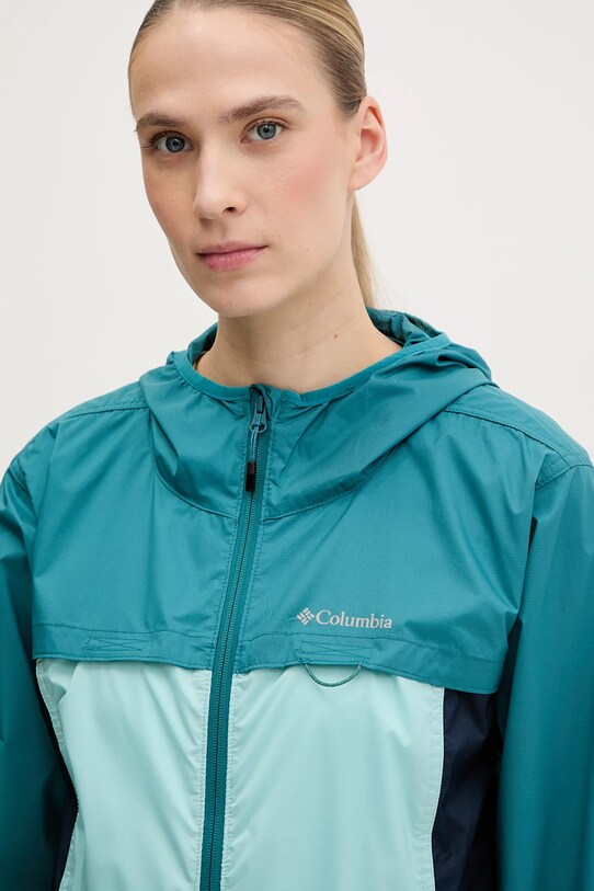 Columbia kurtka outdoorowa Crested Canyon Windbreaker turkusowy 2116481