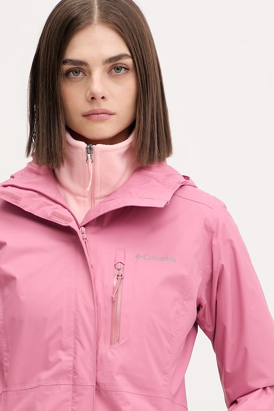 Outdoor jakna Columbia Pouring Adventure roza 2117191