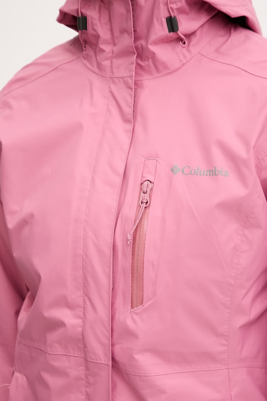 Outdoor jakna Columbia Pouring Adventure 2117191 roza