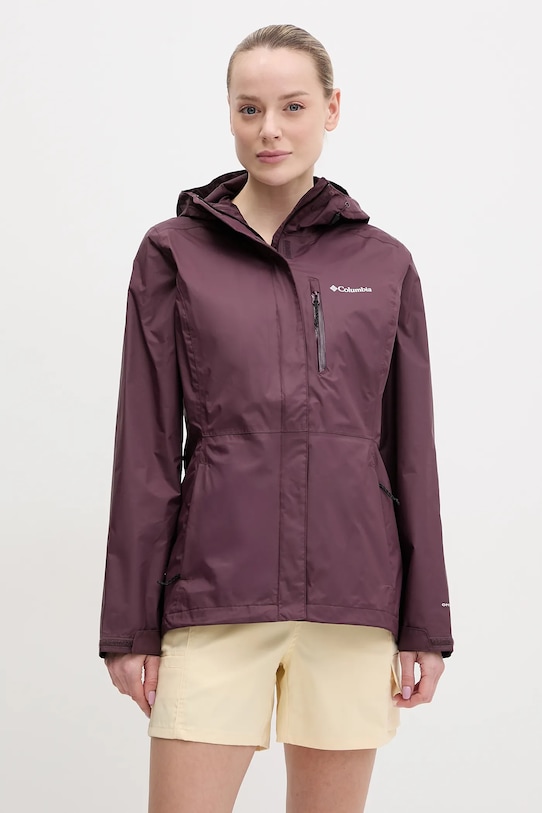 Outdoor jakna Columbia Pouring Adventure bez tople podstave ljubičasta 2117191