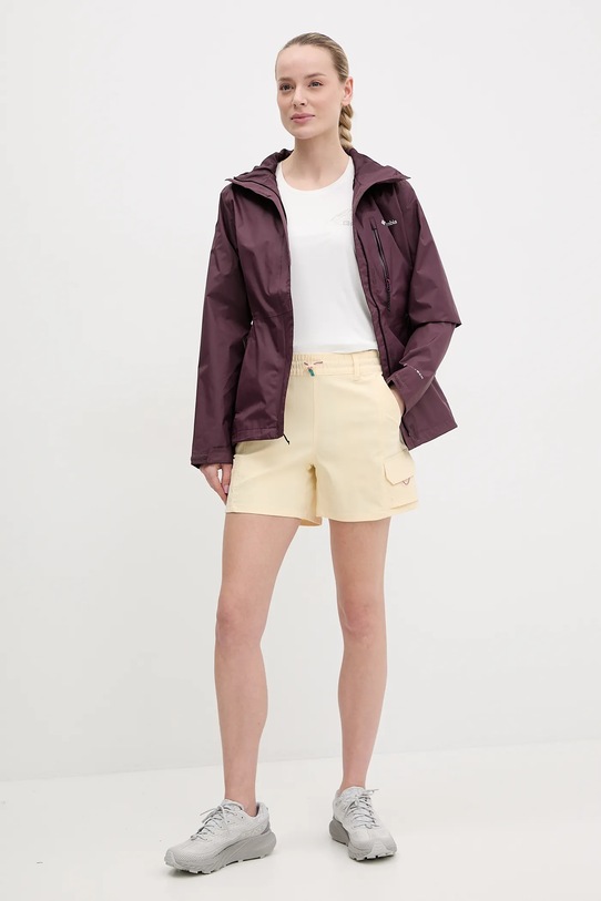 Outdoor jakna Columbia Pouring Adventure 2117191 ljubičasta SS25