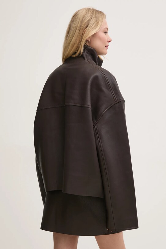 Odjeća Kožna jakna Remain 502393575 smeđa