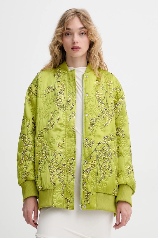 Stine Goya geacă bomber cu captuseala verde SG.SS25.J035.2352