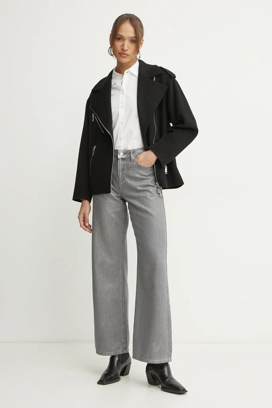 MAX&Co. geacă de lână 2516081011200 negru SS25