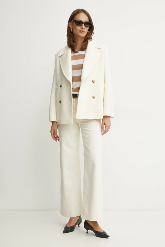 MAX&Co. palton de lana 2516081051200 bej SS25