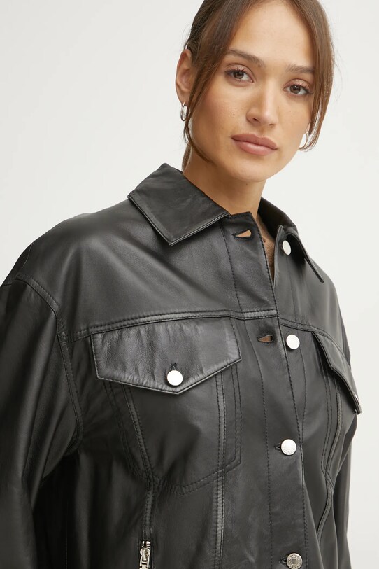 Кожаная куртка MAX&Co. чёрный 2516441041200