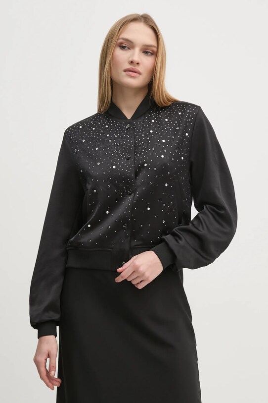 Куртка Dkny бомбер чорний P4JJZXIZ