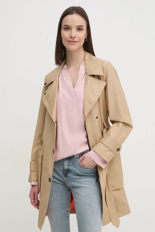 Dkny trencz DJ4J6024 beżowy