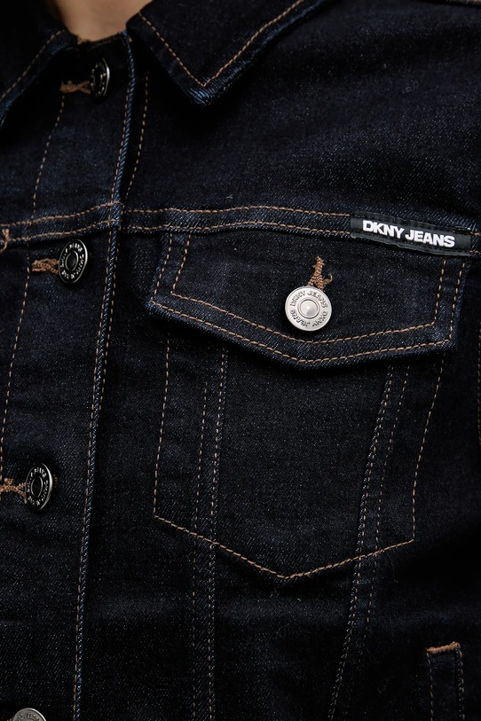 Dkny kurtka jeansowa DJ4J6006 granatowy