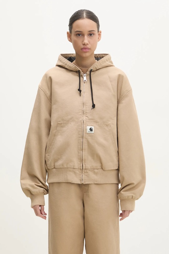 Carhartt WIP denim jacket OG Active Jacket with brown I034321.700