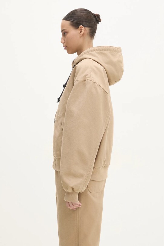 Джинсова куртка Carhartt WIP OG Active Jacket I034321.700 коричневий SS25