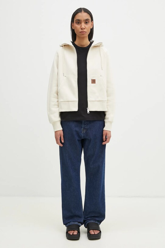 Carhartt WIP bluză Hooded Eldon Jacket bej I034374.05XX