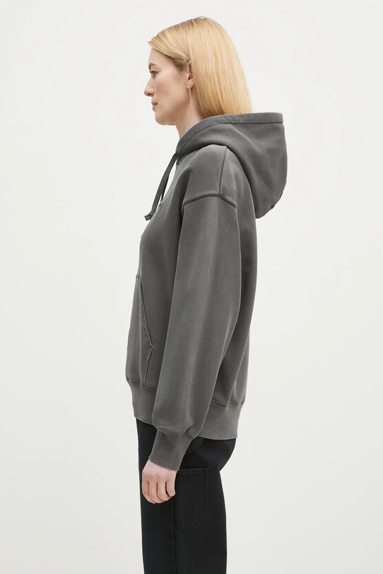 Carhartt WIP hanorac de bumbac Hooded Lumo Sweat I034375.89GD gri SS25