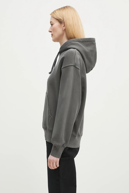 Bavlněná mikina Carhartt WIP Hooded Lumo Sweat I034375.89GD šedá SS25