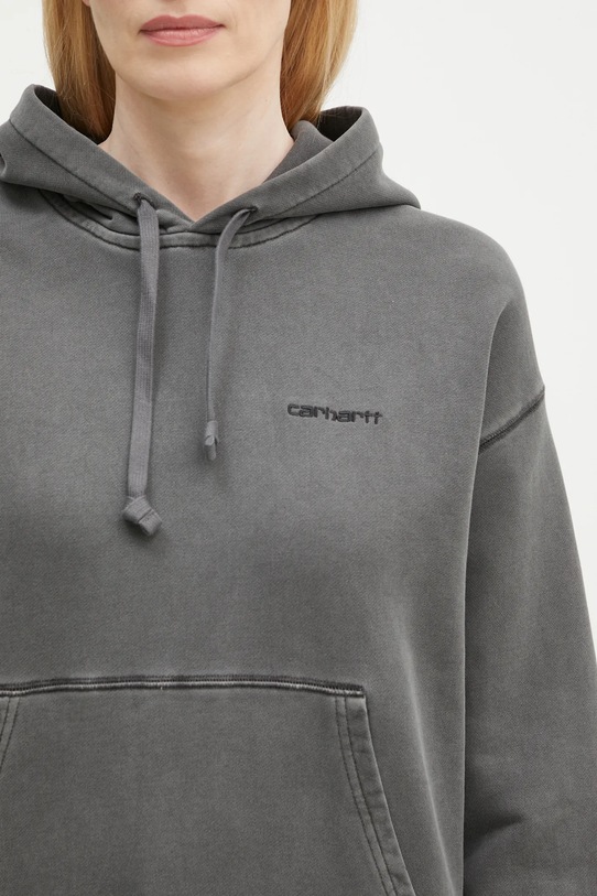 Bavlněná mikina Carhartt WIP Hooded Lumo Sweat šedá I034375.89GD