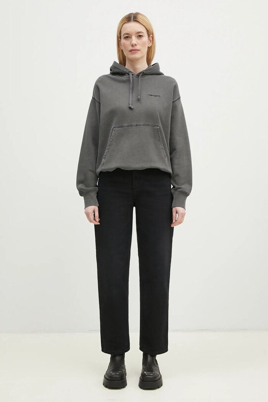 Carhartt WIP hanorac de bumbac Hooded Lumo Sweat I034375.89GD gri