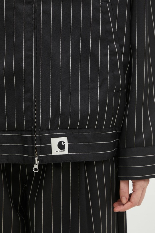 Carhartt WIP kurtka z domieszką wełny Seaton Jacket czarny I034449.2MBXX