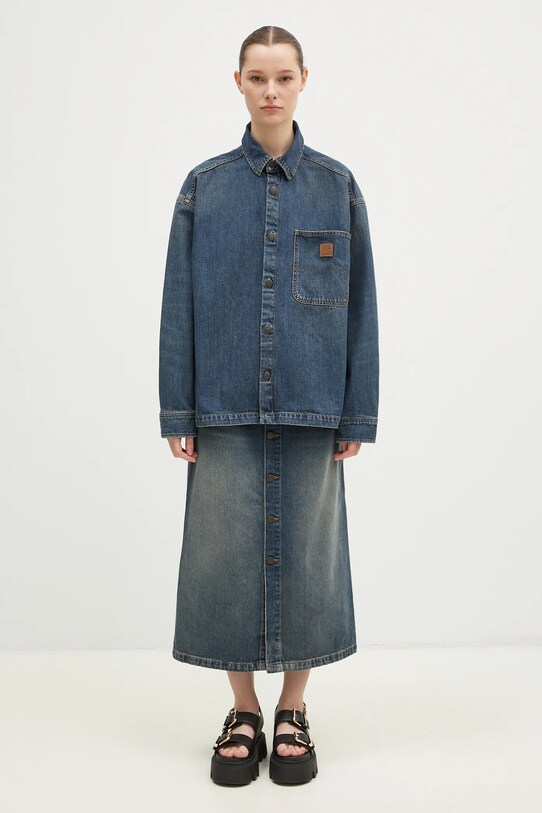 Carhartt WIP geacă din denim Lovilia Shirt Jac I034461.014Q