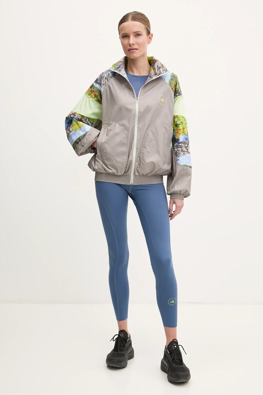adidas by Stella McCartney geacă Earth Collage JG5793 gri SS25