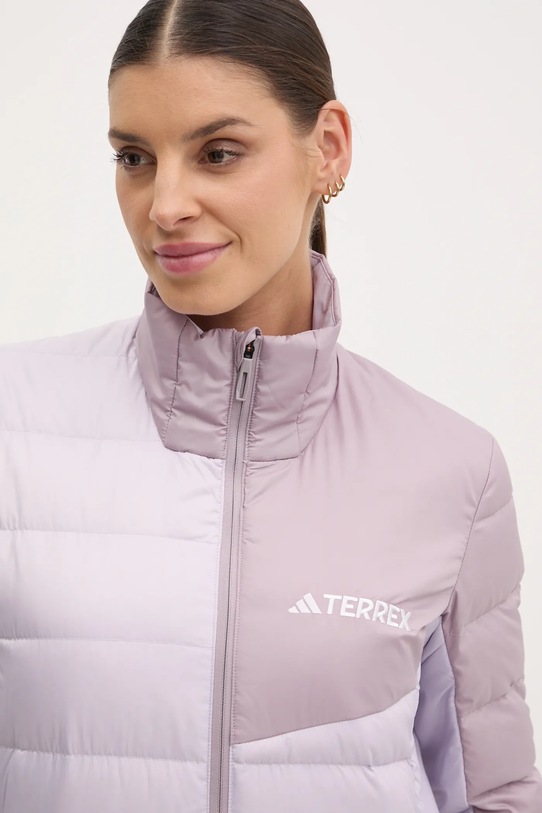 Πουπουλένιο αθλητικό μπουφάν adidas TERREX Multi μωβ JD8415