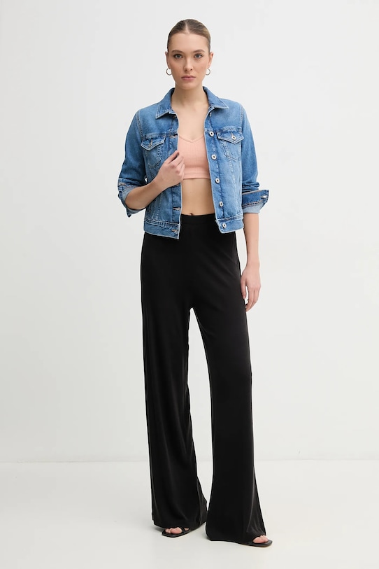 Pepe Jeans kurtka jeansowa bawełniana SLIM JACKET PL402430IA5 niebieski SS25