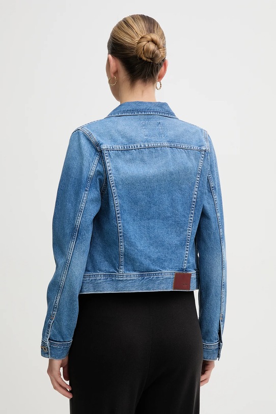 Odzież Pepe Jeans kurtka jeansowa bawełniana SLIM JACKET PL402430IA5 niebieski