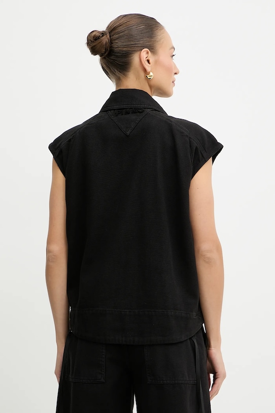 Odzież Pinko bezrękawnik bawełniany 105237.A2M8 czarny