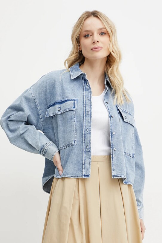 Weekend Max Mara camasa jeans albastru 2515111151600